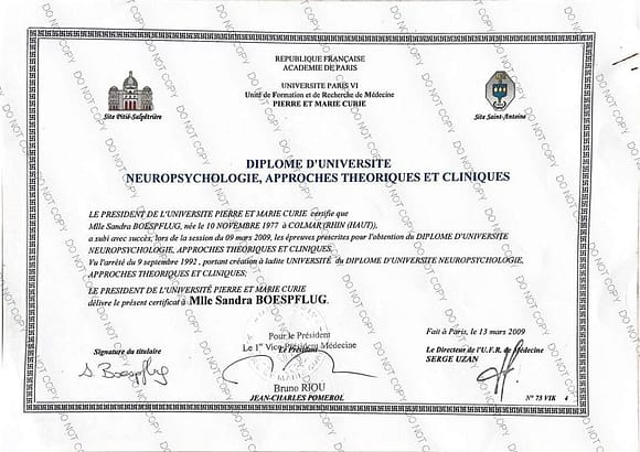 D.U. Neuropsychologie